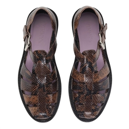 VINNY'S FISHERMAN SANDAL BROWON PYTHON